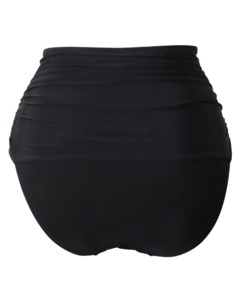 Pour Moi 20915 Black Samoa High Waist Tummy Control Swim Brief Myselflingerie.com