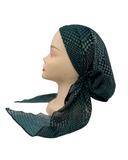 Ahead Green Houndstooth Mix Classic Fit Pre-Tied Bandanna