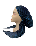 Ahead Blue Houndstooth Mix Classic Fit Pre-Tied Bandanna