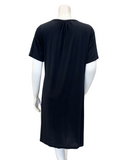 Mon Loungewear CBSSN Black Button Down Short Sleeve Modal Nightshirt Myselflingerie.com