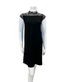 Oh! Zuza 4425 Sheer Lace Black Modal Nightshirt Myselflingerie.com