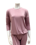 Oh! Zuza OZ214 Classic Rose Heather Modal Pajamas Set Myselflingerie.com