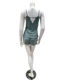 Oh! Zuza 4427 Sage Lace Modal Cami & Shorts Set Myselflingerie.com