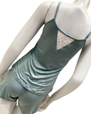 Oh! Zuza 4427 Sage Lace Modal Cami & Shorts Set Myselflingerie.com