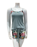 Oh! Zuza 4418 Floral Print Modal Cami & Shorts Set Myselflingerie.com