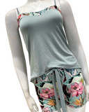 Oh! Zuza 4418 Floral Print Modal Cami & Shorts Set Myselflingerie.com