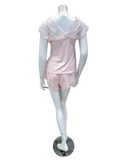 Oh! Zuza 4421 Light Rose Lace Modal Cami & Shorts Set Myselflingerie.com