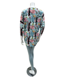 Oh! Zuza 3049-R Floral Print Round Neck Modal Pajamas Set Myselflingerie.com