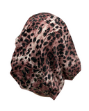 Triple Up BUL934 Mauve Leopard Metallic Unlined Pre-Tied Bandanna Myselflingerie.com