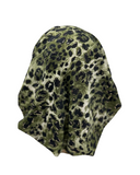 Triple Up BUL936 Olive Leopard Metallic Unlined Pre-Tied Bandanna Myselflingerie.com