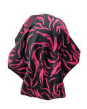 Triple Up BUL973 Hot Pink Zebra Unlined Pre-Tied Bandanna Myselflingerie.com