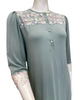 Oh! Zuza B49 Sage Lace Button Down Modal Nightshirt Myselflingerie.com