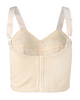 Kay Larcky 6630LIVI Ivory Lace Longline Minimizer Wire Free Bra Myselflingerie.com