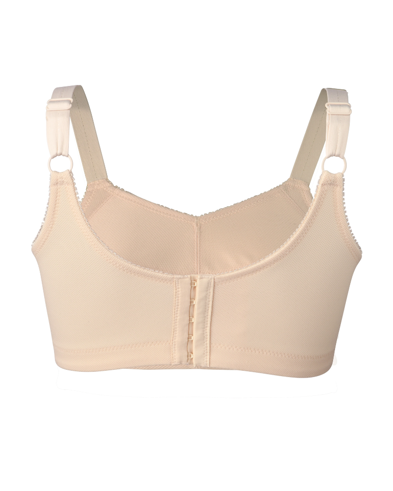 Abergele B003C Nude Mesh Unswayable Bra Shaper Underwire Bra Myselflingerie.com