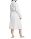 Polo by Ralph Lauren 4P0005-R2192 White Cloud Essentials Cotton Long Bathrobe Myselflingerie.com