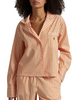 Polo by Ralph Lauren 4P8004-R2611 Tangerine Shirting Stripes Long Sleeves Pajamas Set Myselflingerie.com