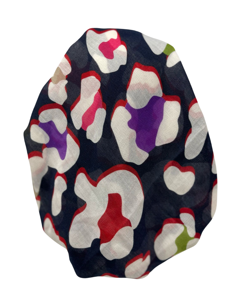 It's Younique PP-PP-CL Colorful Paw Print Pre-Tied Bandanna with Velvet Grip Myselflingerie.com