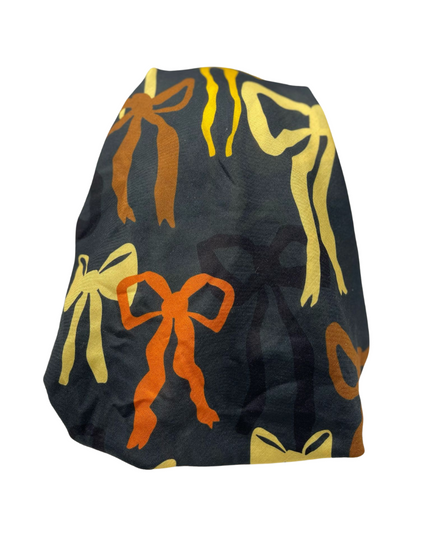 It's Younique PP-LBOWS-OR Orange Multi Long Bows Pre-Tied Bandanna with Velvet Grip Myselflingerie.com