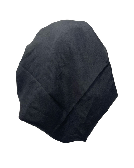 It's Younique PP-BRDR-BLK Black Satin Border Pre-Tied Bandanna with Velvet Grip Myselflingerie.com