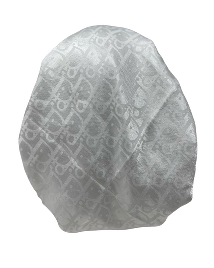 It's Younique PP-DI-WH White Dior Inspired Pre-Tied Bandanna with Velvet Grip Myselflingerie.com