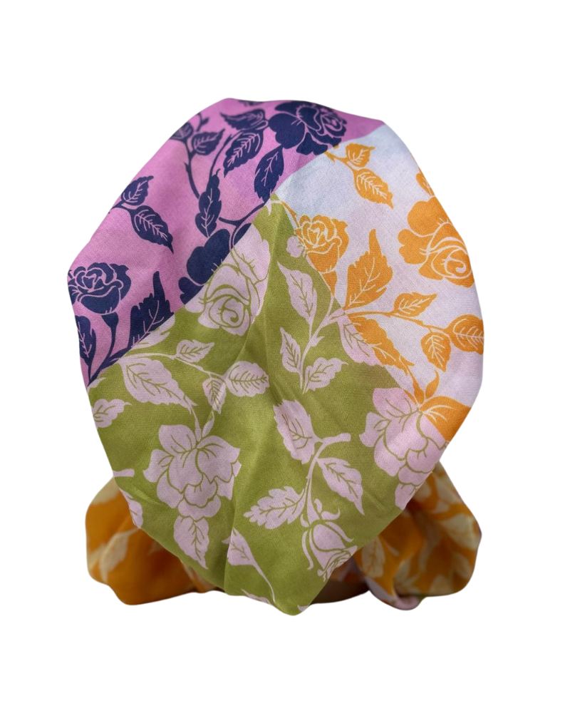 Nicsessories Multi Zimmerman Floral Print Pre-Tied Bandanna with Full Grip Myselflingerie.com