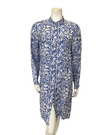 Furstenberg 403/31600 Reef Motifs Blue Button Down Swim Cover Up Myselflingerie.com