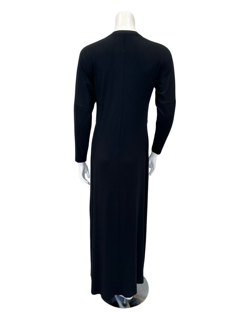 Pen-ky 11977 Black Leopard Shimmer Print Modal Nursing Nightgown Myselflingerie.com