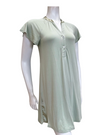Fleurt 638 Fern Fluttered Sleeve Modal Nightshirt Myselflingerie.com