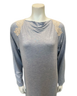 Verdiani 4323 Denim Heather Boat Neck Pull On Modal Nightgown Myselflingerie.com