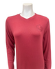 Angelice S-7259 Rosewood  Modest V Neck Ribbed Modal Nightgown Myselflingerie.com