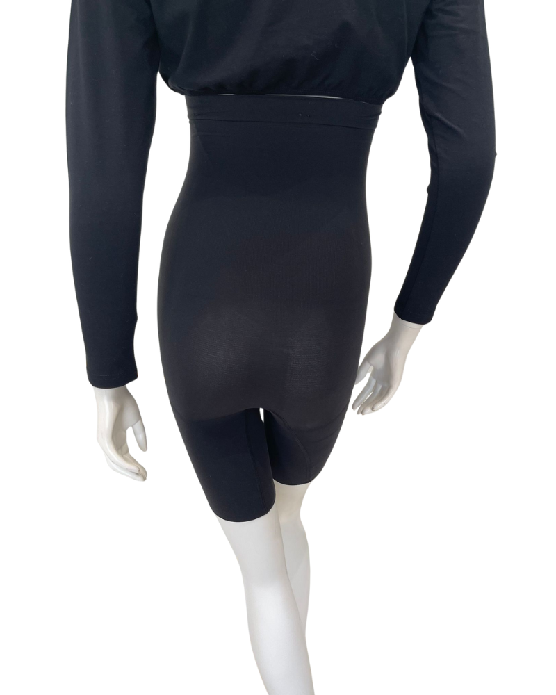 Spanx 10398R Black SPANXsculpt Seamless High Waist Mid Thigh Shaper Myselflingerie.com