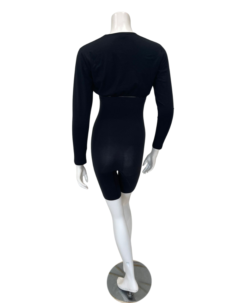 Spanx 10398R Black SPANXsculpt Seamless High Waist Mid Thigh Shaper Myselflingerie.com