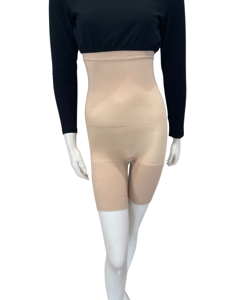 Spanx 10398R Soft Nude SPANXsculpt Seamless High Waist Mid Thigh Shaper Myselflingerie.com