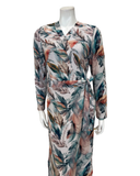 4530 Floral Ribbed Modal Morning Robe