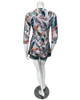 Oh! Zuza Floral Print Ribbed Modal Sheer Long Sleeve & Shorts Pajamas Set