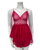 Oh! Zuza 4536 Raspberry Lace Sheer Cami & Shorts Set Myselflingerie.com