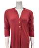 Fleur't 6004 Chili Rib Dolman 3/4 Sleeve Modal Nightshirt Myselflingerie.com