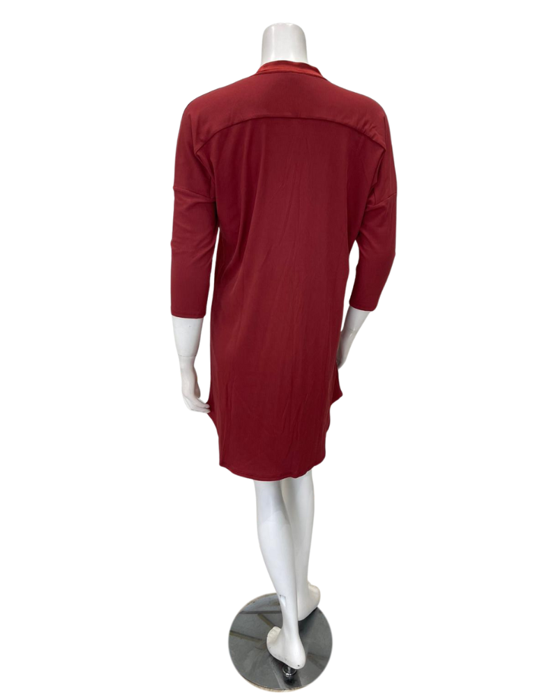 Fleur't 6004 Chili Rib Dolman 3/4 Sleeve Modal Nightshirt Myselflingerie.com