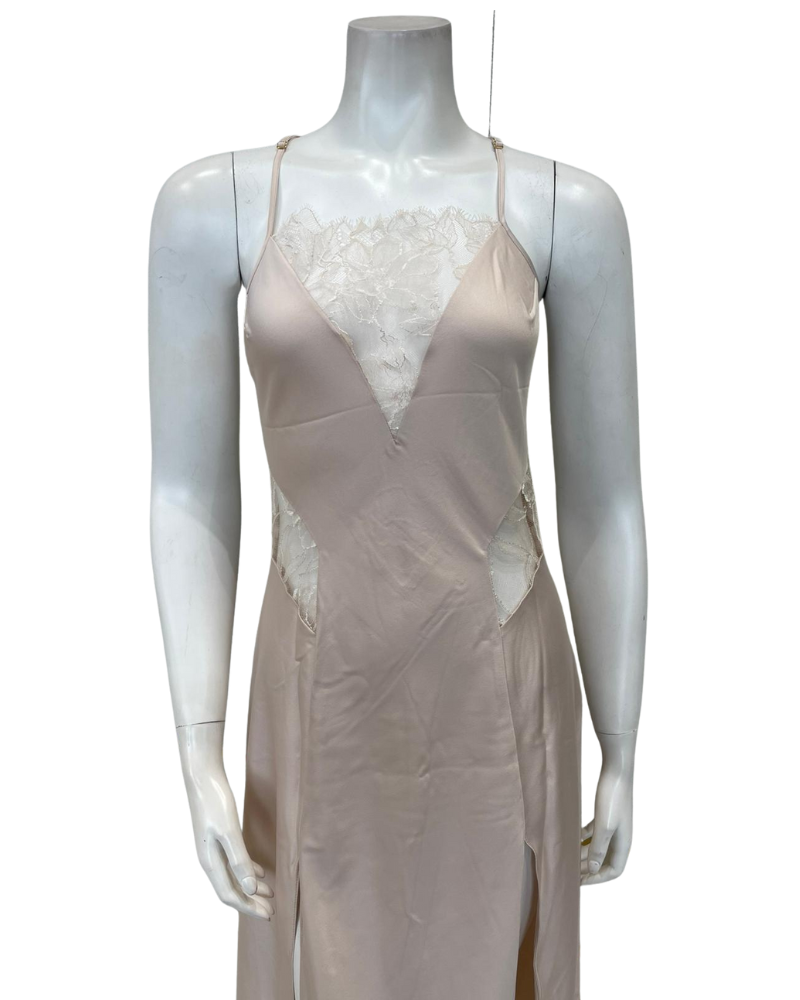 Rya Collection 985 + 986 Champagne Sincerity Gown & Robe Set Myselflingerie.com