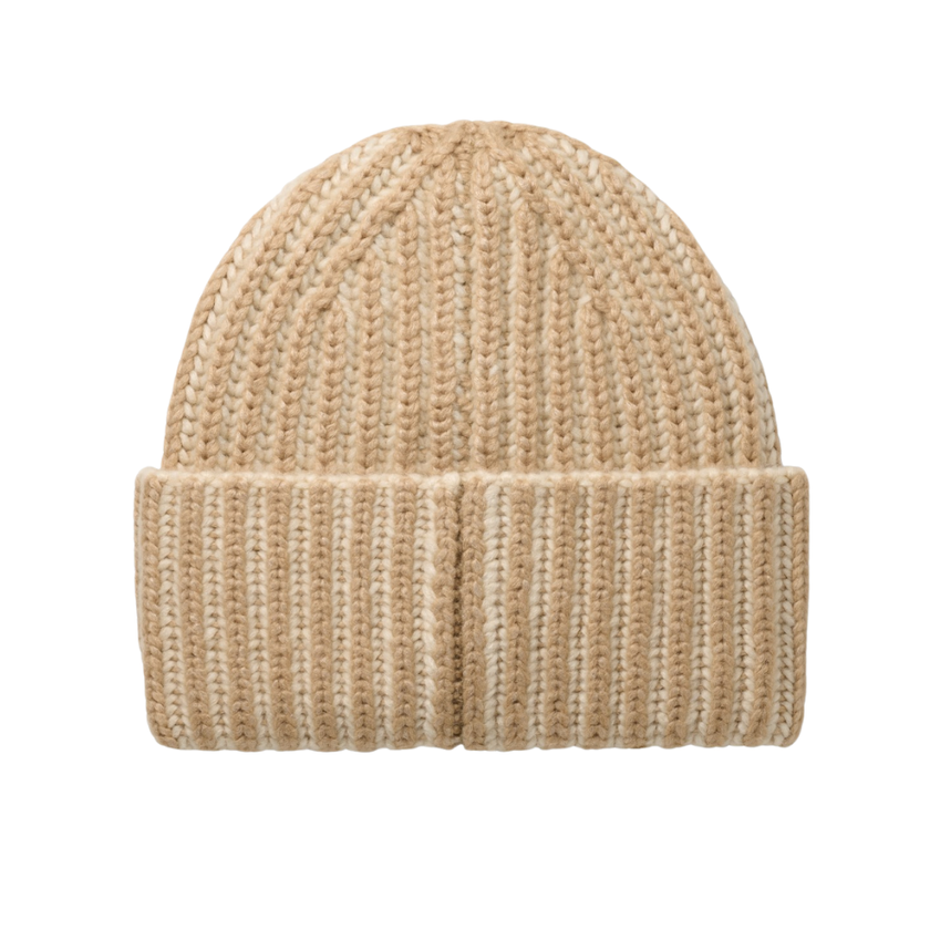 UGG 103605 Cream Multi Chunky Plaited Fingerless Gloves and Beanie Set Myselflingerie.com