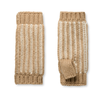 UGG 103605 Cream Multi Chunky Plaited Fingerless Gloves and Beanie Set Myselflingerie.com