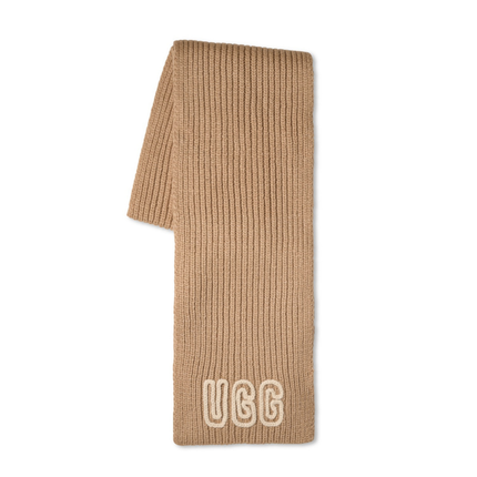UGG 102787 White Pepper Chunky Crafted Rib Scarf Myselflingerie.com