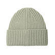 UGG 20061 Grey Mist Chunky Rib Knit Beanie with Logo Myselflingerie.com