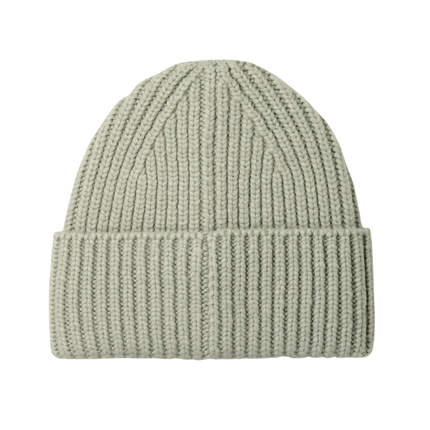 UGG 20061 Grey Mist Chunky Rib Knit Beanie with Logo Myselflingerie.com