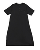 Mon Loungewear CBSSN Black Button Down Short Sleeve Modal Nightshirt Myselflingerie.com