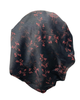 Lizi Headwear T-C-BX-2515 Black/Copper Fog Branch Adjustable Pre-Tied Bandanna with Velvet Grip Myselflingerie.com