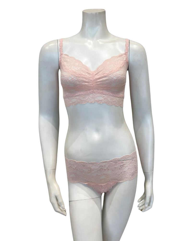 Cosabella NEVER1301+07ZL Pink Lilly Sweetie Bralette & Panty Set Myselflingerie.com