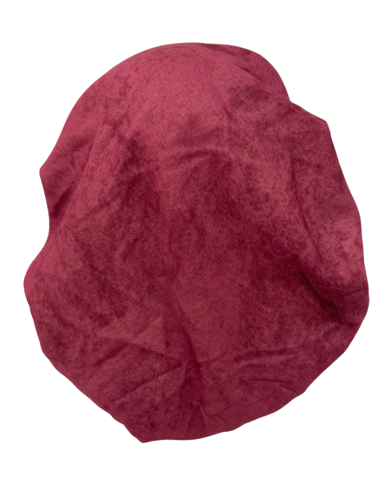 Ahead IT2721 Dry Rose Solid Texture Print Israeli Style Long Tails Pre-Tied Bandanna Myselflingerie.com