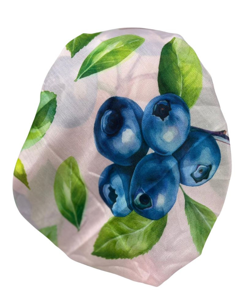 It's Younique PP-BL-PI Blueberries Print Pre-Tied Bandanna with Velvet Grip Myselflingerie.com