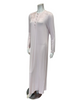 Verdiani 4437 Soft Pink Lace Applique Button Down Modal Nightgown Myselflingerie.com